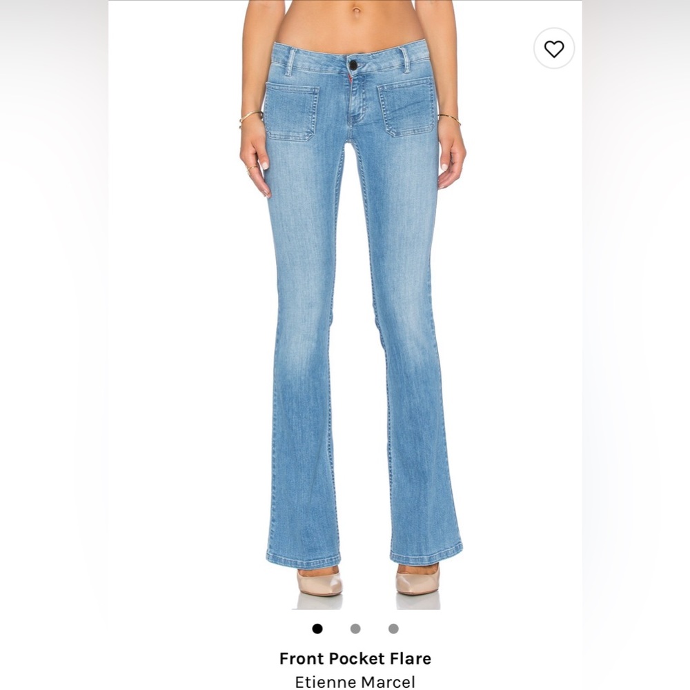 Front pocket flare jeans 26